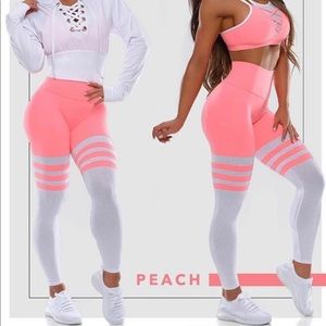 Bombshell Leggings Peach SMALL NWT
